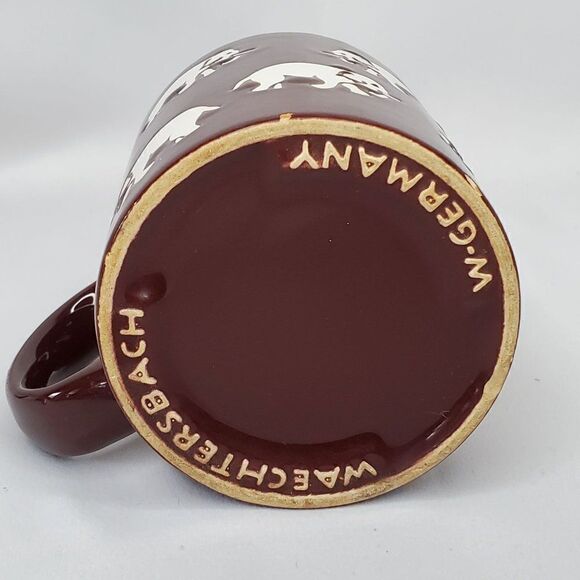 Vintage Waechtersbach W Germany Elephant Safari Mug Decor Brown - Picture 7 of 7